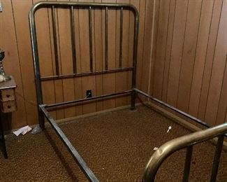 brass bed
