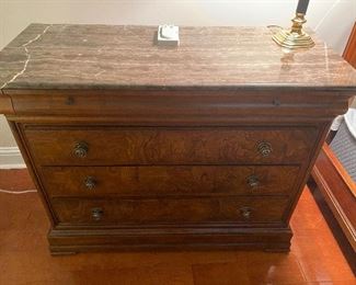 Ethan Allen chest with marble top