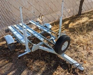 SOLD! Available for pre-sale. Motorcycle trailer, fair condition. Asking $150