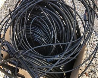 #13) $15 - Rolled drip-irrigation system tubing, several hundred feet, various sizes