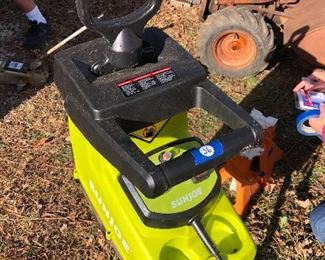 #26) $75 - Sunjoe electric wood chipper plus shredder