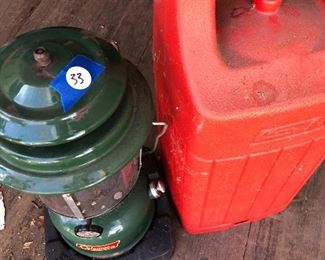 #33) $15 - Coleman fuel lantern with case