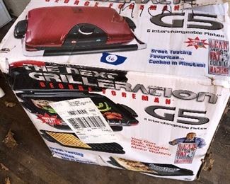 #36) $25 - New in the Box - George Forman, Grilleration, G-5, electric grill/griddle