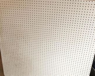 #53) $30 - 3 sheets of 3/8 inch pegboard.  Each sheet is 48 x 48.  