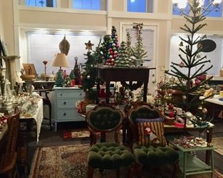 Victorian green velvet chairs