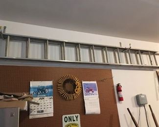 . . . an aluminum extension ladder