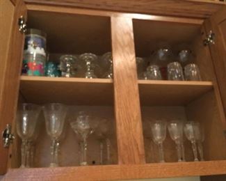 . . . . more stemware