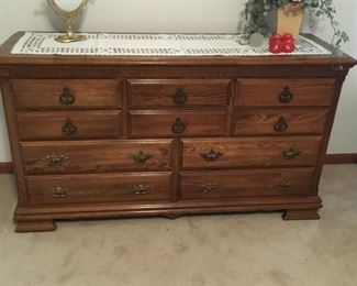 . . . a matching mid-century mirrored dresser (dresser not pictured)