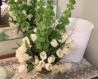 . . . . more faux flowers