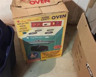 . . . a vintage Suzy Homemaker oven in original box