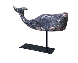 Bliss Studio Carved Whale on Stand
