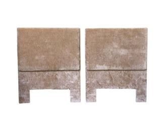 Twin Chenille Headboards, Pair