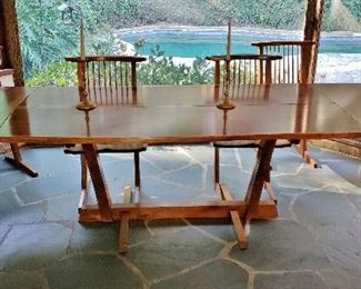 Nakashima Dining Table with both Leaves