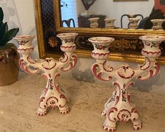 Pair French candle sticks imperial France 200