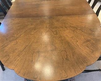 Detail of walnut dining table 700 offer
