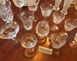 Gorham "Cherrywood" crystal stemware.