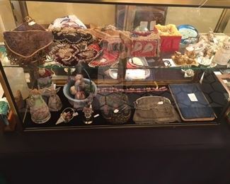 Beaded bags, accessories, Jim Shore= variety of interesting small items