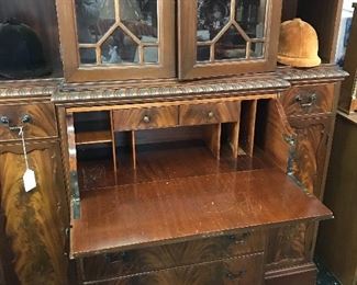 Chippendale Bookcase and secretary.