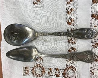 More Silver old spoons.  If you are a collector, these are great.