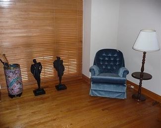 Figurines and Chair