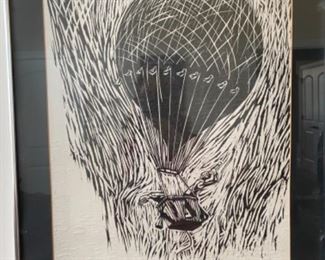 Don Harris woodblock print