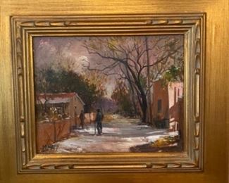 Man Fred Rapp oil on board