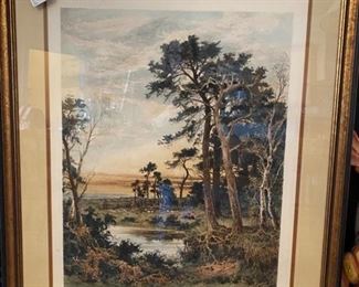 Large and well done hand colored engraving