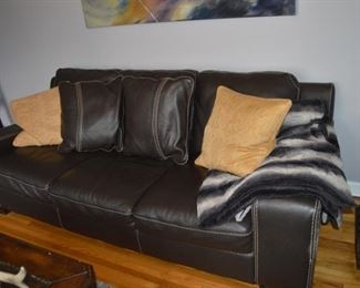 leather sofa