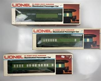 7. Set of 3 Lionel Illuminated Trains