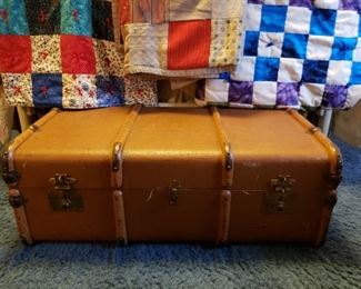 trunk and quilts