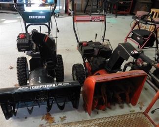 snow blowers stools