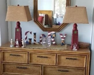 Dresser, mirror and headboards & nightstand