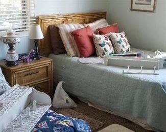 2 full-size beds with queen headboards
