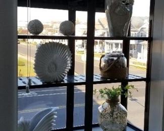 Decorative objects (greenhouse window not for sale)
