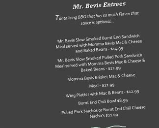 Food truck Saturday from 10:30-2:00 featuring Mr.Bevis bbq!!