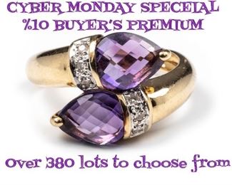 CYBER MONDAY Special %10 Buyer's Premium. Over 380 lots to choose from.