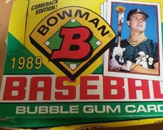 3 boxes of 1989 Bowman- Total of 108 unopened packs