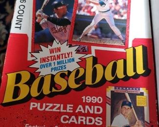 7 Boxes 1990 Donruss- Total of 252 unopened packs