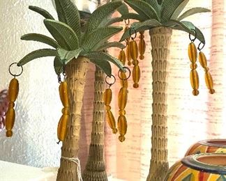 Palm tree candleholders
