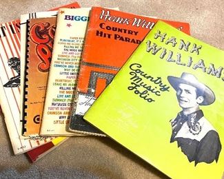 Music and song books hank Williams