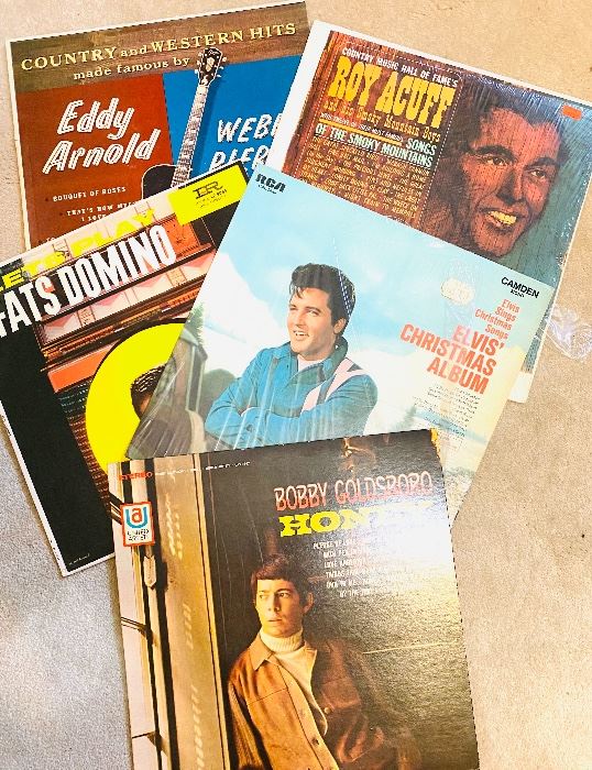 Albums, vinyl, Elvis Presley, and more