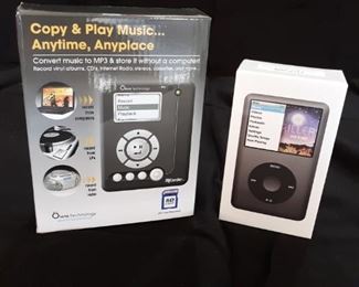 New in box Apple iPod Classic and MiCorder MP3 player and recorder