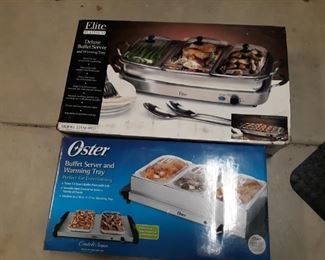 Buffet servers by Elite and Oster