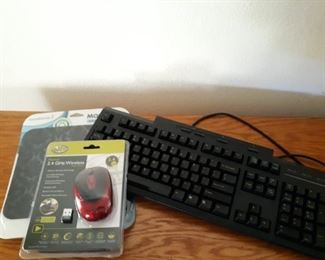 Logitech keyboard plus mouse and mat