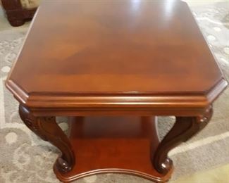 Two Wood End Tables