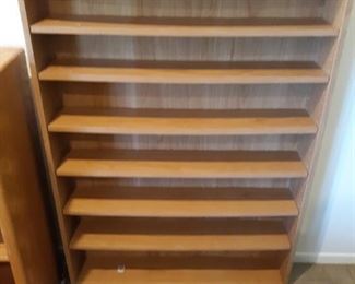 Wooden CD storage shelving