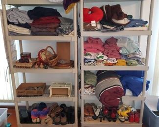 Plastic shelving available also