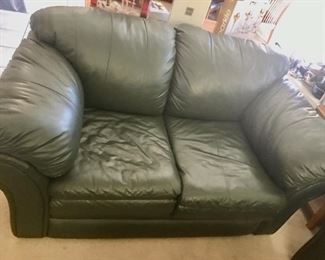 Leather Loveseat