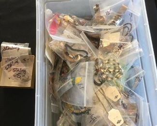 Misc. Costume Jewelry - Some Sterling