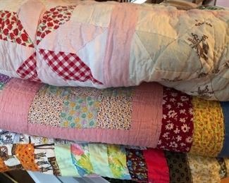 Old feedsack quilts